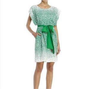 NWOT Eliza J Short Dress - White and Green - Size 12